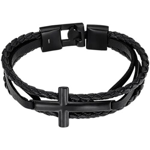 Bracelets Bracelet Style Men In Black croix/cuir - Lotus - Modalova