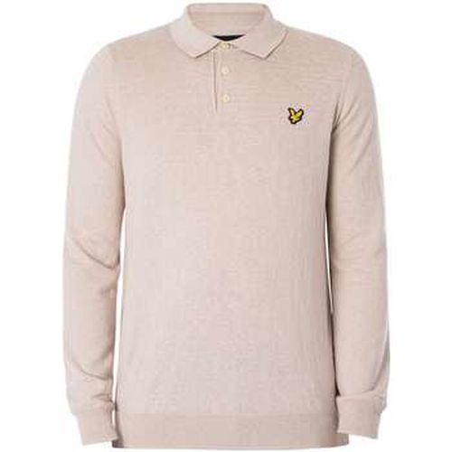 Polo Polo tricoté à manches longues en coton mérinos - Lyle & Scott - Modalova