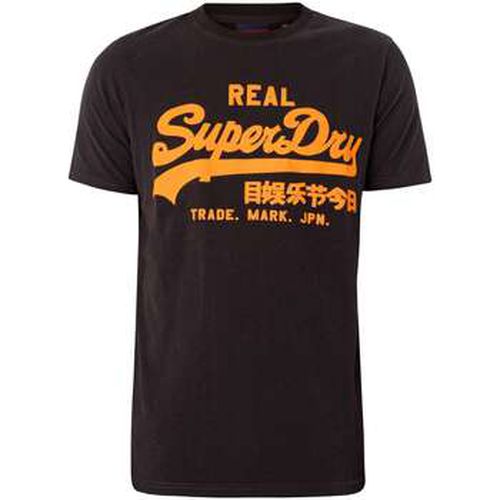 T-shirt T-shirt graphique avec logo vintage fluo - Superdry - Modalova