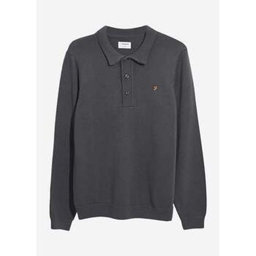 Pull Pull hamlet knit ls polo - charcoal - Farah - Modalova