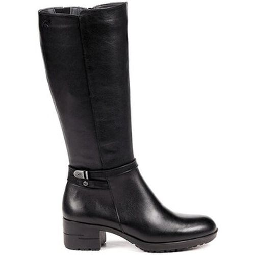 Bottes BOTA DE CAÑA ALTA NEGRA DE PIEL ALISS F1374 - Fluchos - Modalova