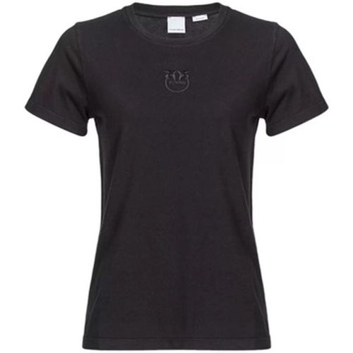 T-shirt T-shirt rose avec logo cousu - Pinko - Modalova