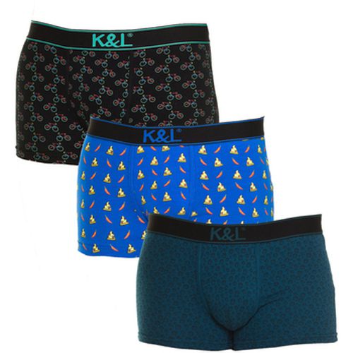 Boxers KLB4-3010-BIKESPIZZACLOCKS - Kisses&Love - Modalova