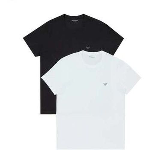 T-shirt Lounge 2 Pack Crew T-Shirts White/Black - Emporio Armani - Modalova