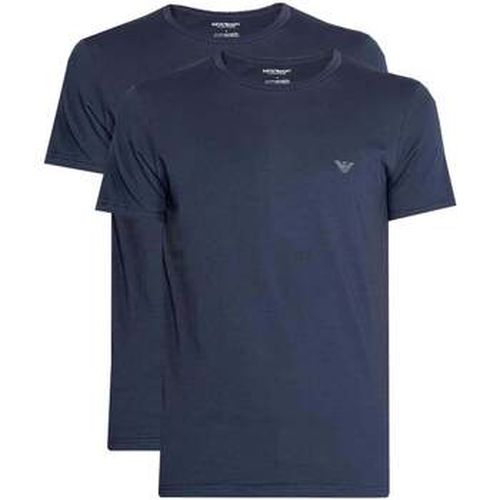 T-shirt Lounge 2 Pack Crew T-Shirts Navy/Navy - Emporio Armani - Modalova