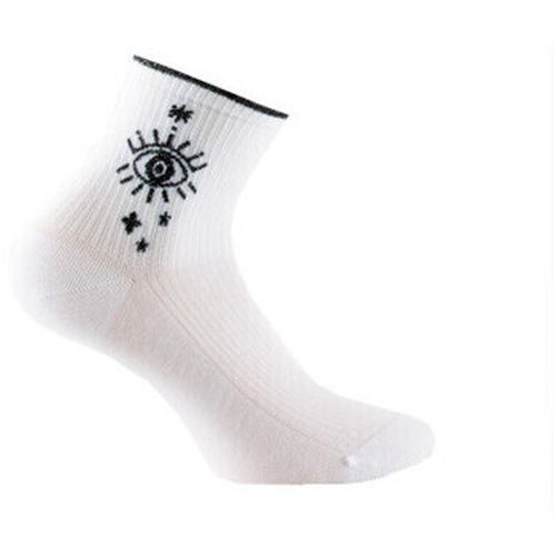 Chaussettes Socquettes en coton motif Oeil placé MADE IN FRANCE - Kindy - Modalova