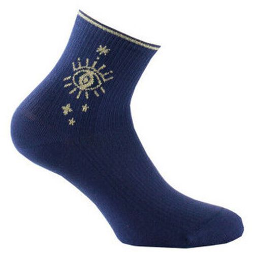 Chaussettes Socquettes en coton motif Oeil placé MADE IN FRANCE - Kindy - Modalova