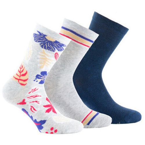 Chaussettes Lot de 3 paires de mi-chaussettes motif floral - Kindy - Modalova