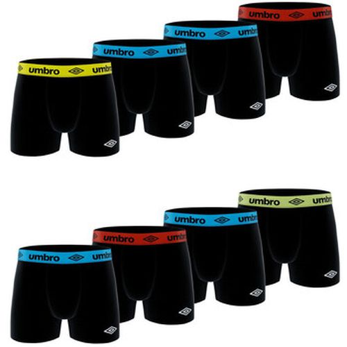 Boxers Lot de 8 boxers en coton ceinture colorée - Umbro - Modalova