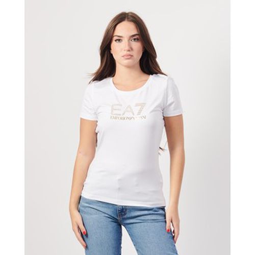 T-shirt T-shirt en coton avec logo - Emporio Armani EA7 - Modalova