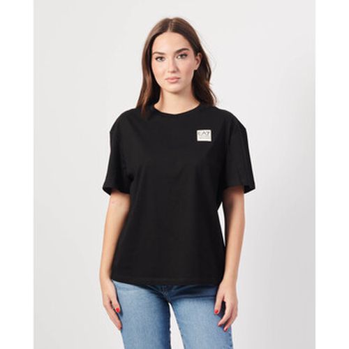 T-shirt T-shirt ras du cou en jersey de coton - Emporio Armani EA7 - Modalova