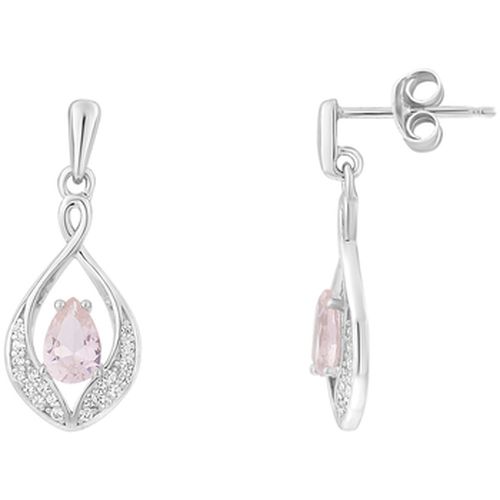 Boucles oreilles Boucles d'oreilles en argent 925/1000 et morganite - Cleor - Modalova