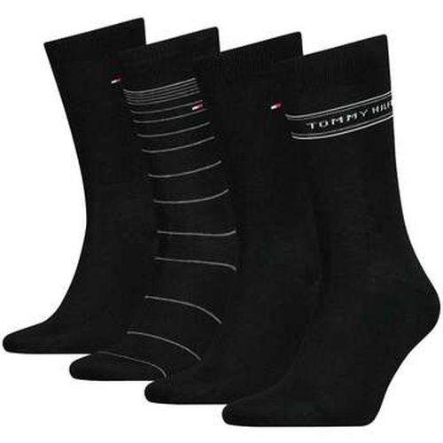 Chaussettes Four Pack Socks Gift Tin Set Black - Tommy Hilfiger - Modalova