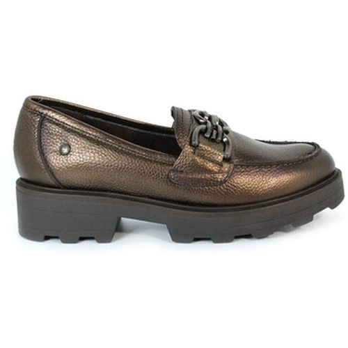 Chaussures MOCASÍN DE PIEL METALIZADA CON HEBILLA 6730 COBRE - Aplauso - Modalova