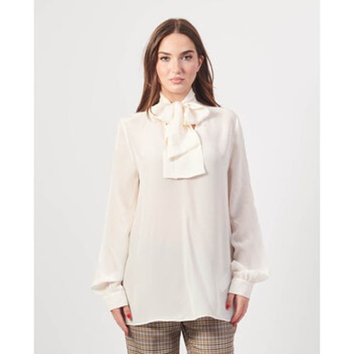 Chemise Chemise Armani en lyocell mélangé avec nœud sur le cou - EAX - Modalova