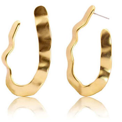 Boucles oreilles E68005 Boucles d'oreilles créoles frontales forme libre - Karine Sultan - Modalova