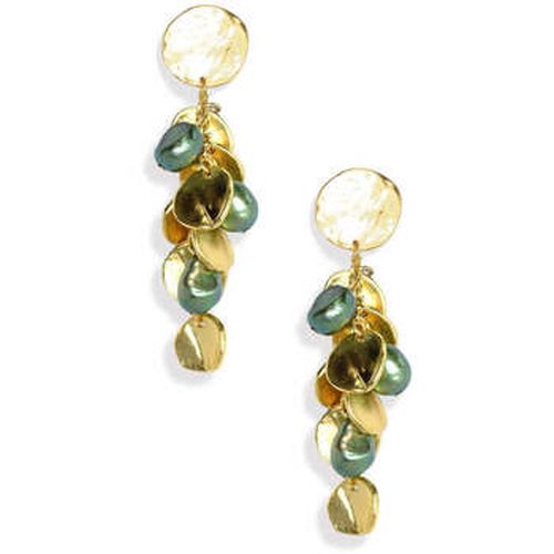 Boucles oreilles E75510 Boucles d'oreilles clips vert - Karine Sultan - Modalova