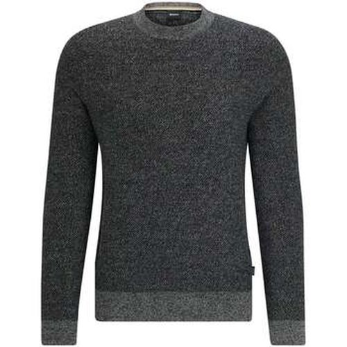 Sweat-shirt Pull gris en laine - BOSS - Modalova