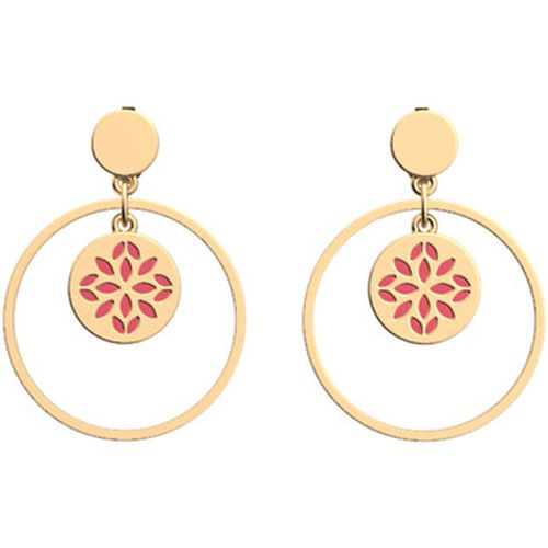 Boucles oreilles Boucles d'oreilles pendantes Les Cadettes Lotus rouge - Les Georgettes - Modalova