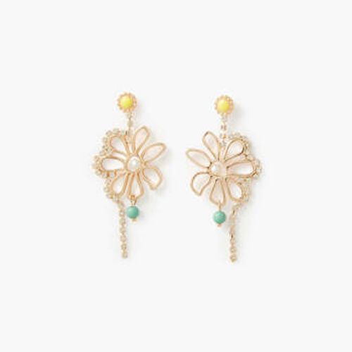 Boucles oreilles Boucles d'oreilles pendantes fleurs et strass - Lollipops - Modalova