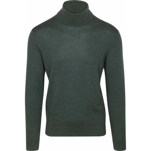 Sweat-shirt Pull Col Roulé Merino Mélanger Foncé - Suitable - Modalova