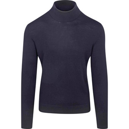 Sweat-shirt Pull Col Roulé Merino Marine - Suitable - Modalova