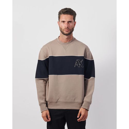 Sweat-shirt - Sweat-shirt ras du cou color block - EAX - Modalova