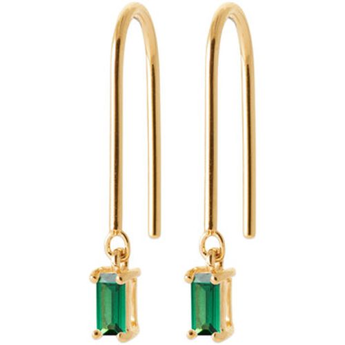 Boucles oreilles Boucles d'oreilles pendantes plaqué or OZ vert - Brillaxis - Modalova