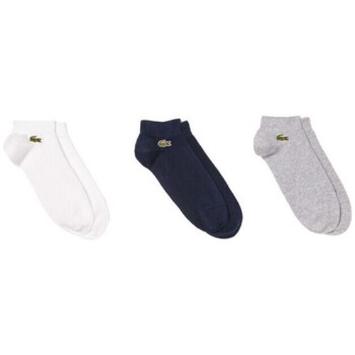 Socquettes LOT DE 3 PAIRES DE CHAUSSETTES BASSES BLANCHES GRISE - Lacoste - Modalova