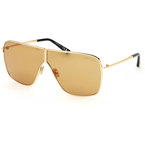 Lunettes de soleil FT1159 HUXLEY Lunettes de soleil, Or/Marron, 68 mm - Tom Ford - Modalova