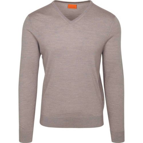 Sweat-shirt Merino Pullover V-Neck Greige - Suitable - Modalova