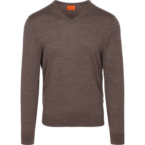 Sweat-shirt Merino Pullover V-Neck Taupe - Suitable - Modalova