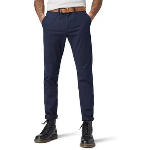 Pantalon Chino BELT Captain Blue - Tom Tailor - Modalova