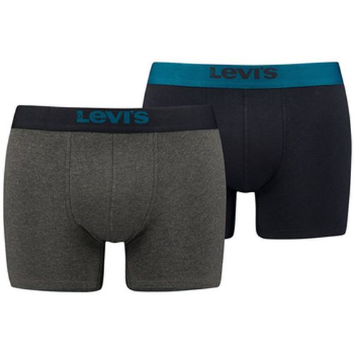 Caleçons Boxer LEVI'S® SOLID Grey/Ocean (lot de 2) - Stichd - Modalova