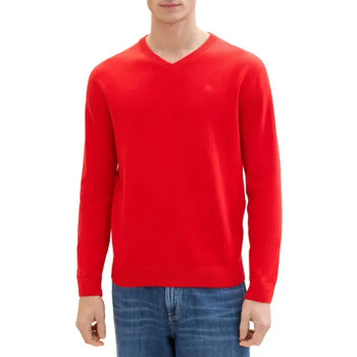 Pull Tom Tailor Pull V-NECK Red - Tom Tailor - Modalova