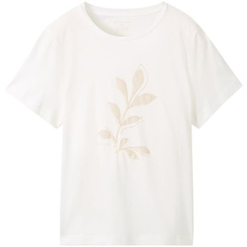 T-shirt Tee Shirt Whisper White - Tom Tailor - Modalova