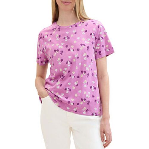 T-shirt Tee Shirt Purple Flower - Tom Tailor - Modalova