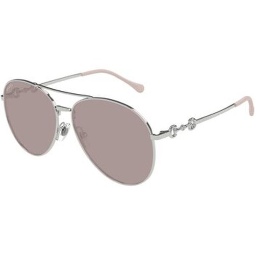 Lunettes de soleil GG1698S Lunettes de soleil, Argent/Marron, 60 mm - Gucci - Modalova