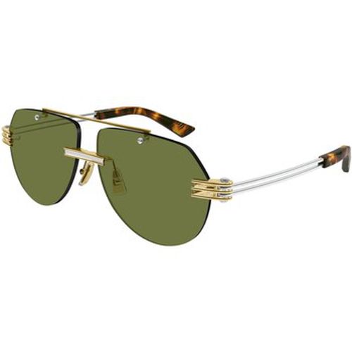 Lunettes de soleil BV1342S Lunettes de soleil, Or/Vert, 59 mm - Bottega Veneta - Modalova