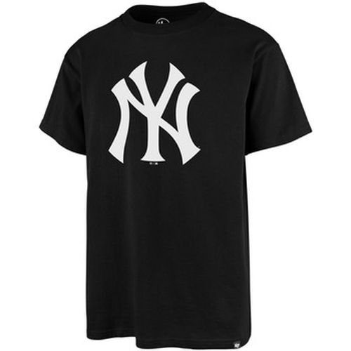 T-shirt 47 TEE MLB NEWYORK YANKEES IMPRINT ECHO JET BLACK - '47 Brand - Modalova