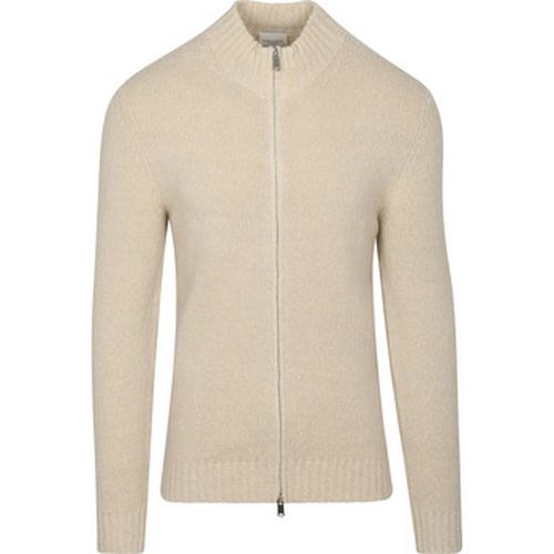 Sweat-shirt Cardigan Laine Bouillie Ecru - Profuomo - Modalova