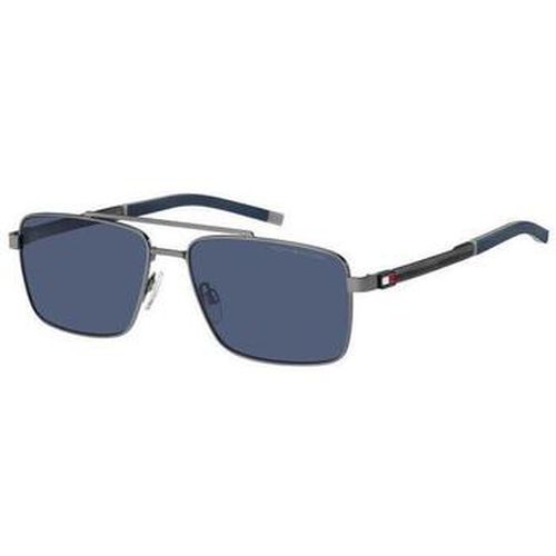 Lunettes de soleil TH 2078/S Lunettes de soleil, Gunmetal mat/Bleu, 58 mm - Tommy Hilfiger - Modalova