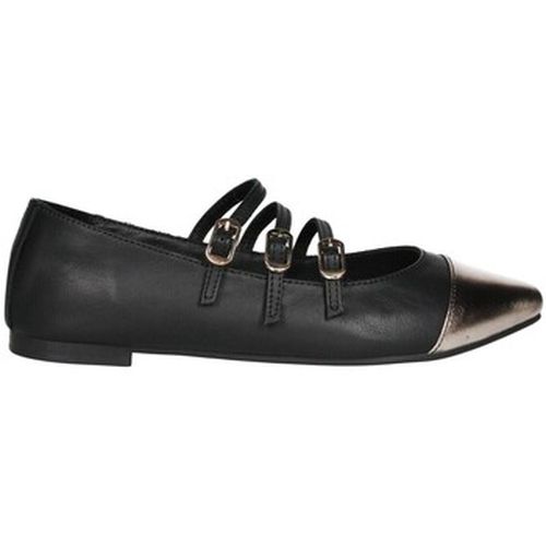 Chaussures MERCEDITA DE PIEL NEGRA CON TRIPE CORREA 24660 - Top3 - Modalova