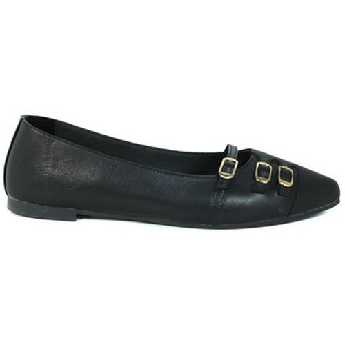 Chaussures BAILARINA DE PIEL NEGRO HEBILLAS 24661 - Top3 - Modalova