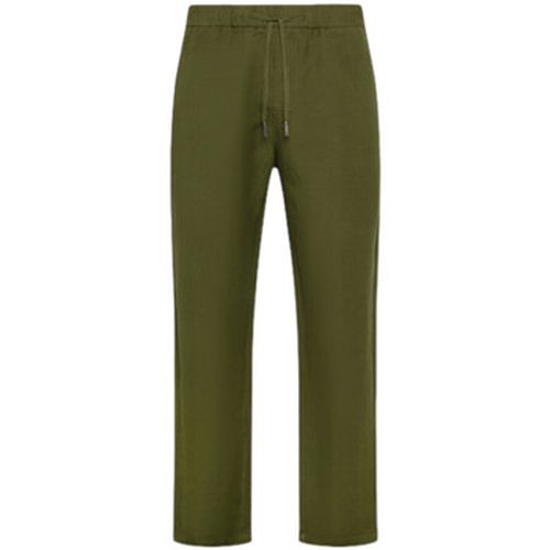 Gilet Pantaloni Lunghi Lino Uomo Verde Scuro S34125 - Sun68 - Modalova