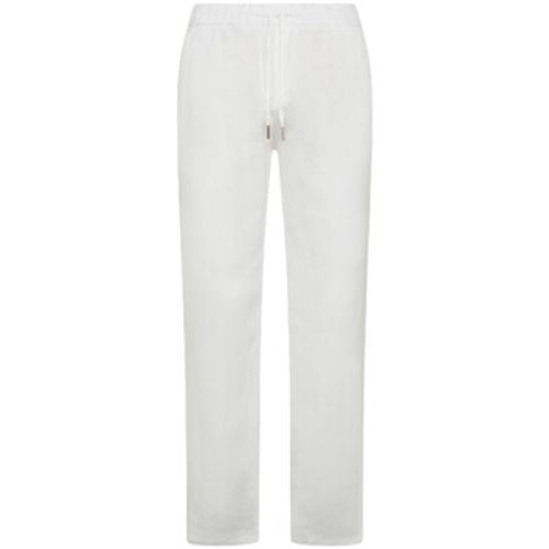 Gilet Pantaloni Lunghi Lino Uomo Bianco S34125 - Sun68 - Modalova