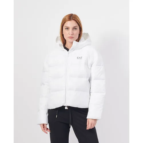 Blouson Veste matelassée avec capuche et logo - Emporio Armani EA7 - Modalova