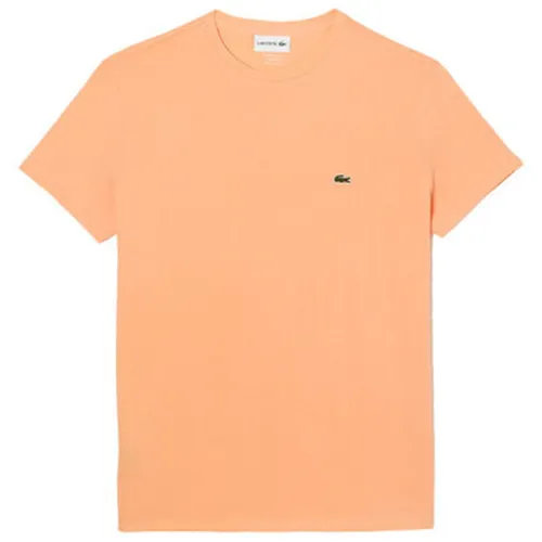 T-shirt T-SHIRT A COL ROND EN COTON PIMA UNI CLAIR - Lacoste - Modalova