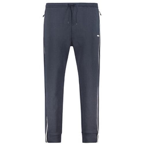 Pantalon PANTALON DE SURVÊTEMENT MARINE AVEC EMPIÈCEMENTS EN RUB - BOSS - Modalova