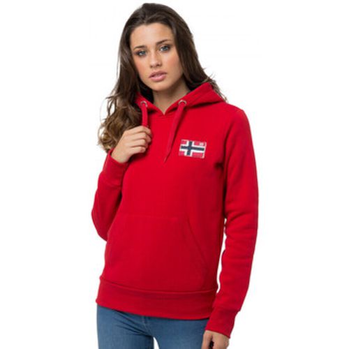 Sweat-shirt Sweat sport Genife - uni - logo brodé - capuche - Geographical Norway - Modalova